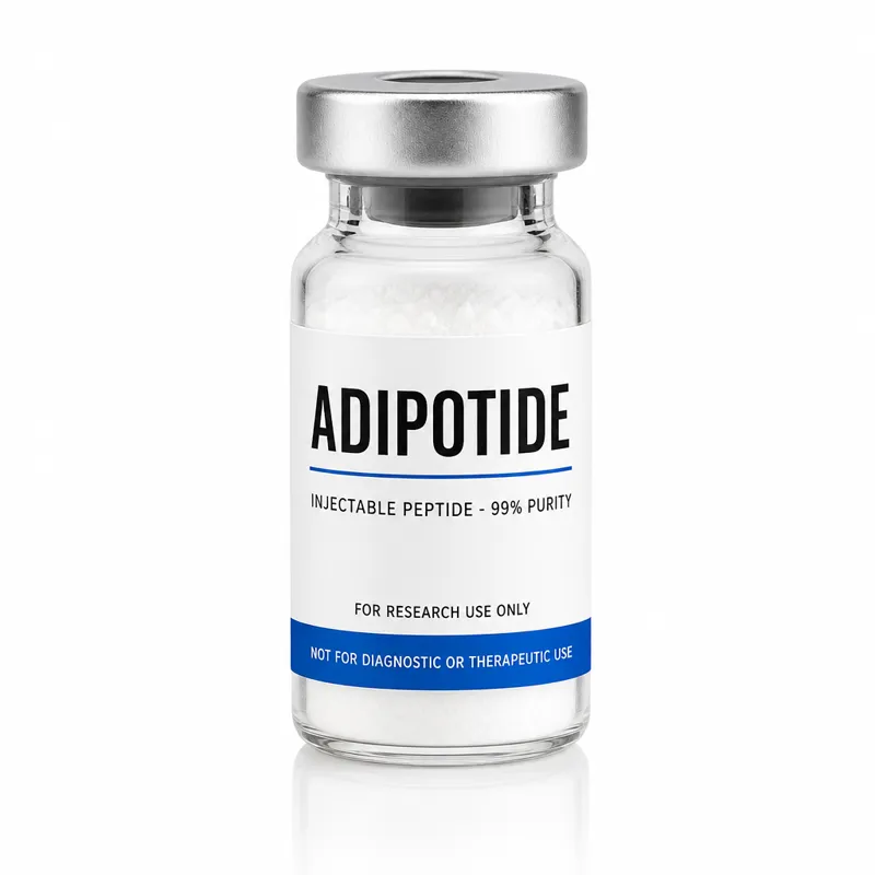 Vial de Adipotide, insumo de referencia para investigación