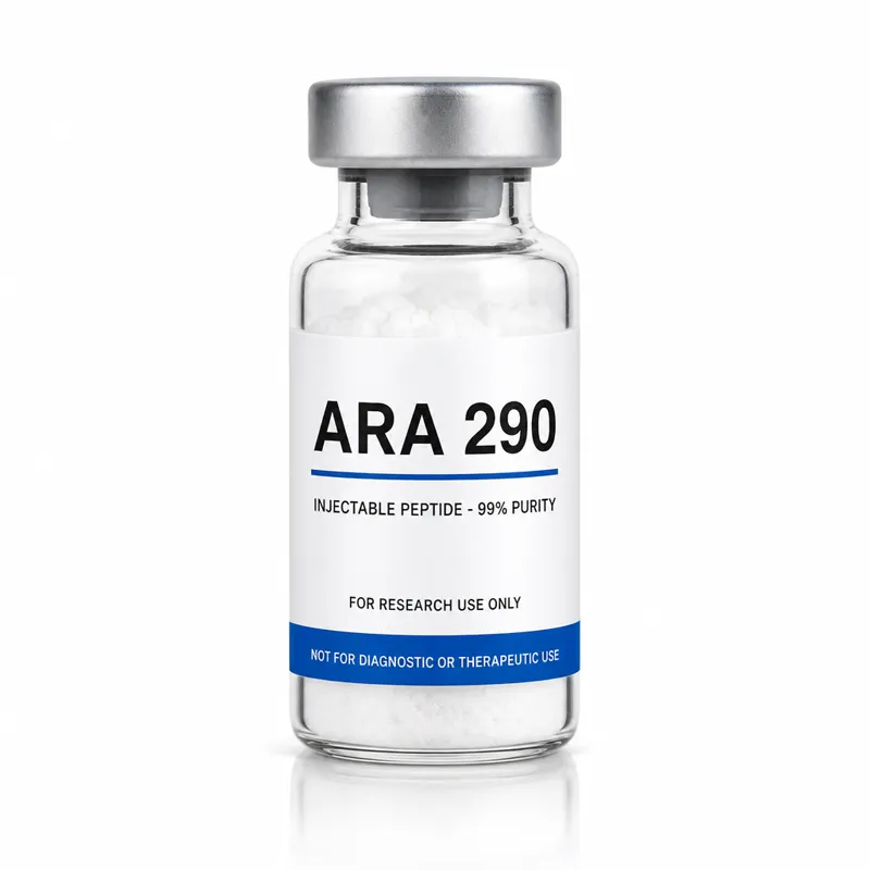 Vial de ARA 290 (Cibinetide), insumo de referencia para investigación