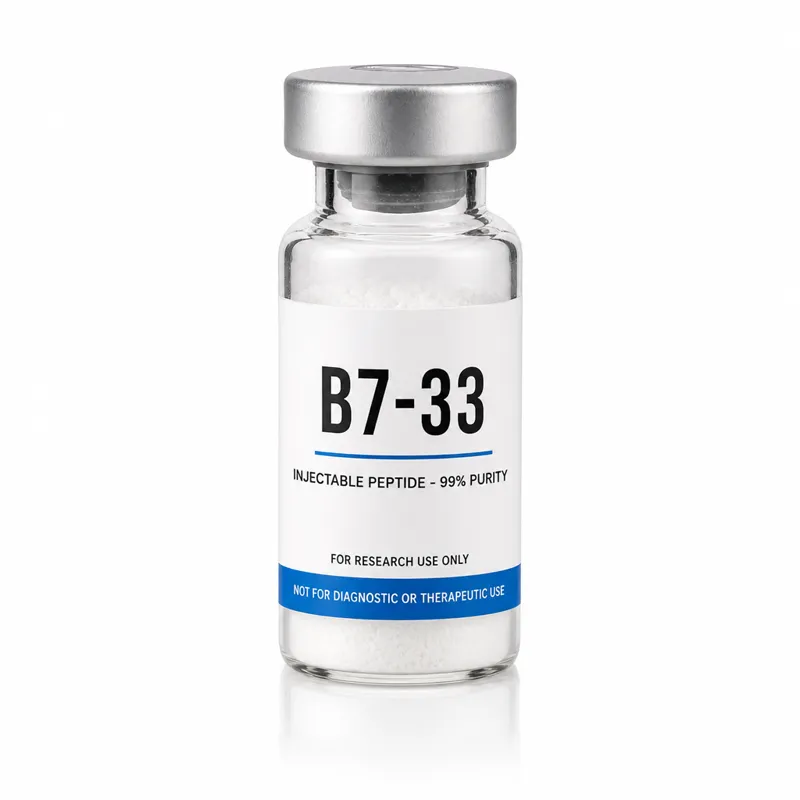 Vial de B7-33, insumo de referencia para investigación