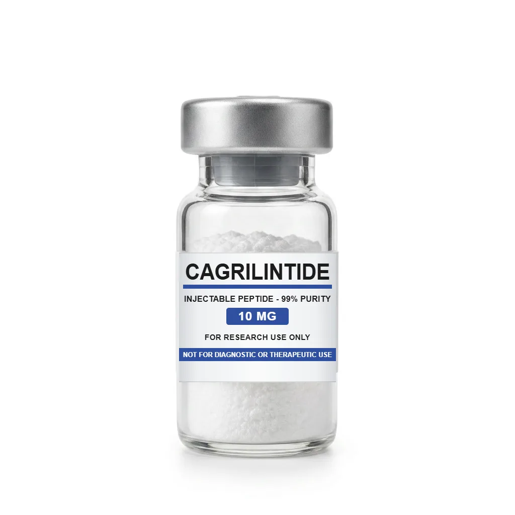 Vial de Cagrilintide, insumo de referencia para investigación
