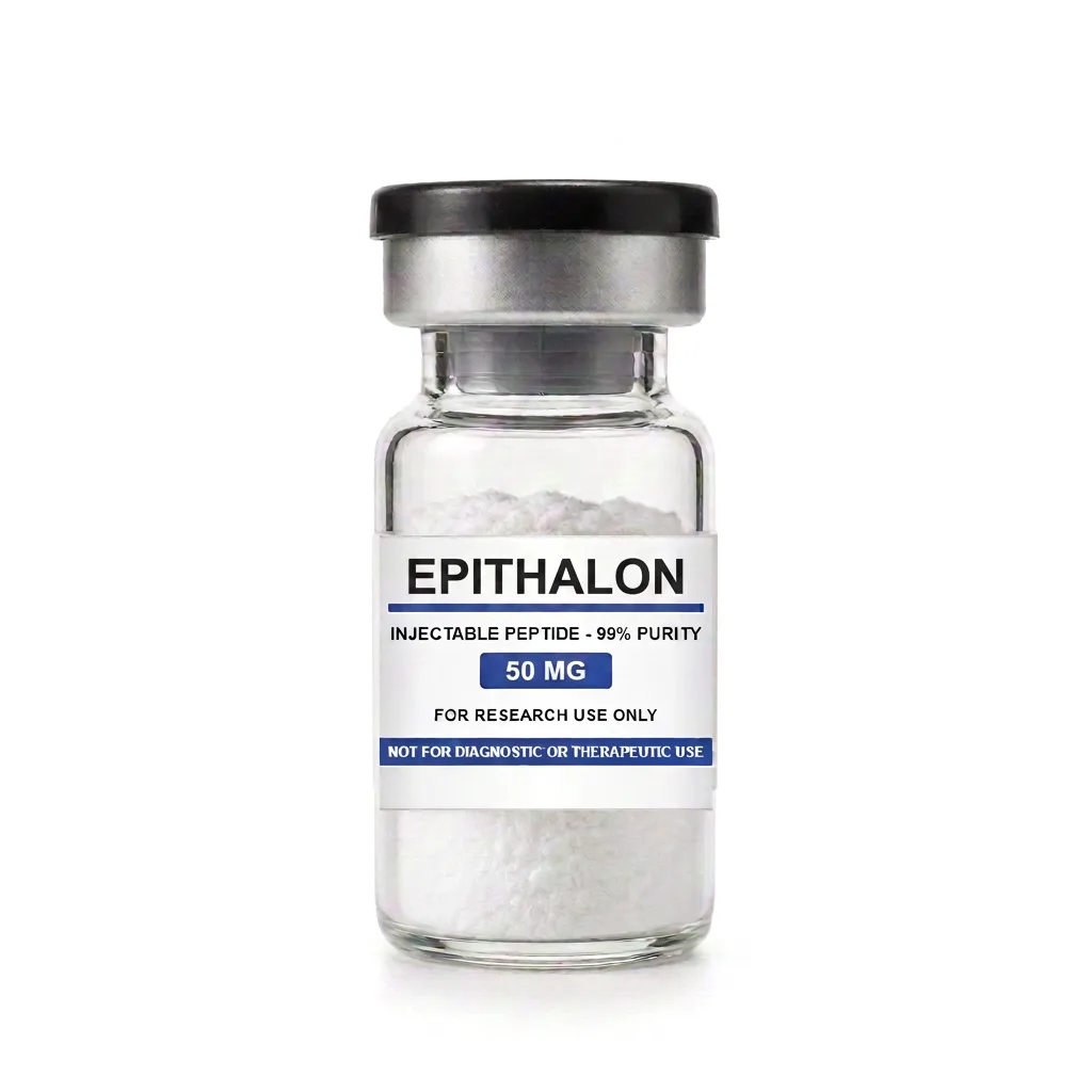 Vial de Epitalon, insumo de referencia para investigación