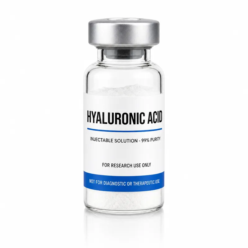 Vial de Hyaluronic acid, insumo de referencia para investigación