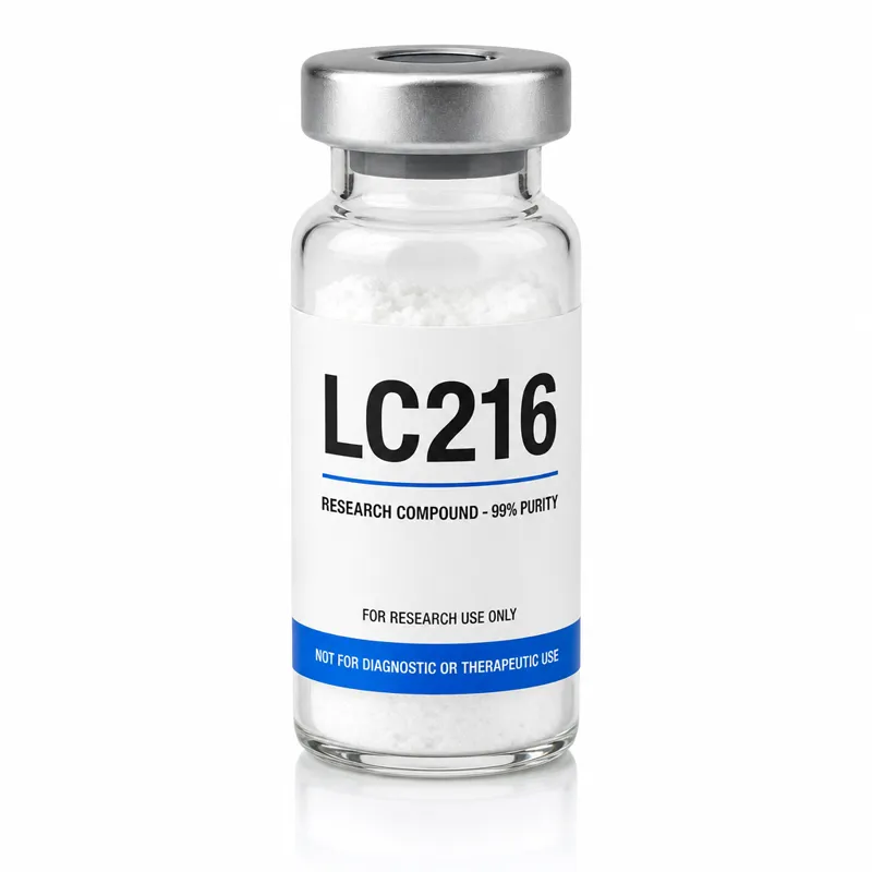 Vial de LC216, insumo de referencia para investigación