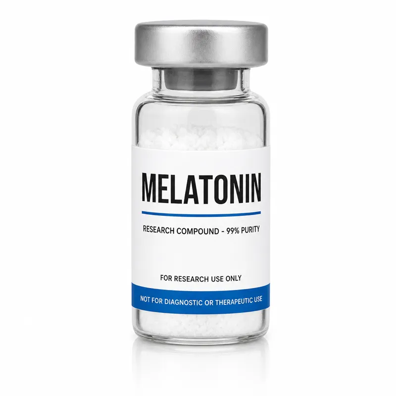 Vial de Melatonin, insumo de referencia para investigación