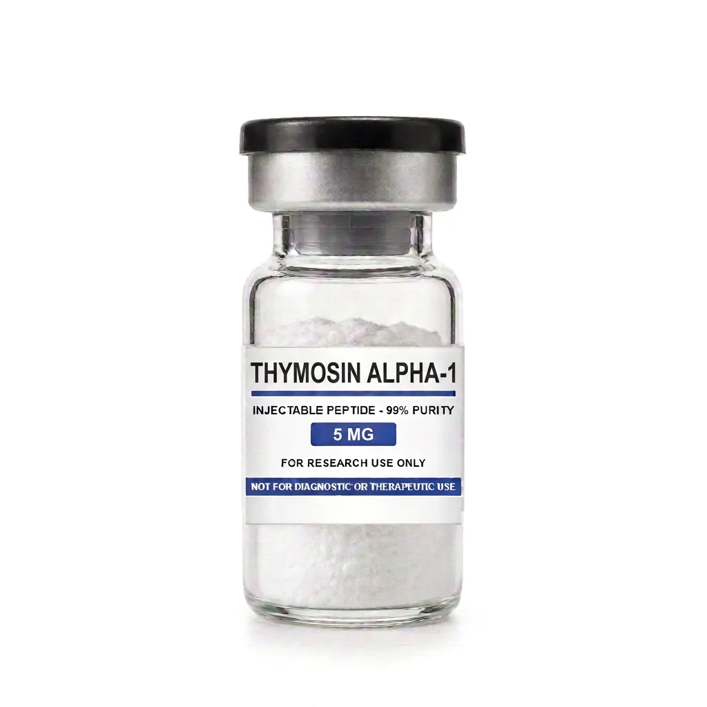 Vial de Thymosin Alpha-1, insumo de referencia para investigación