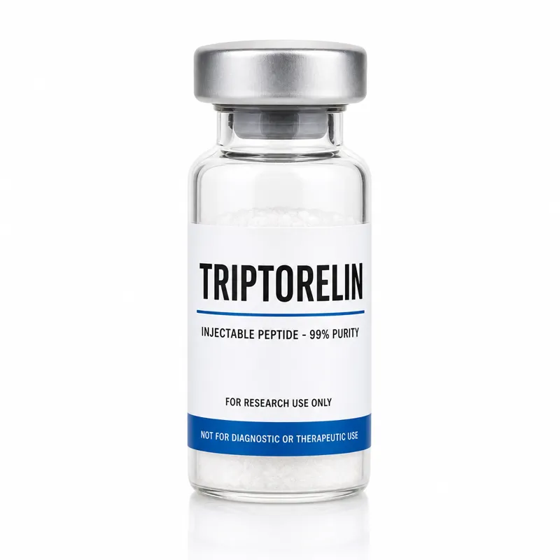 Vial de Triptorelin Acetate, insumo de referencia para investigación